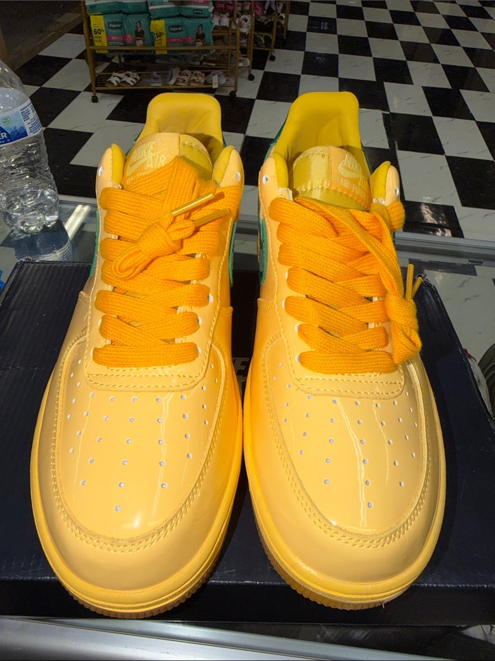 Nike men’s Yellow Low-Top Sneakers
